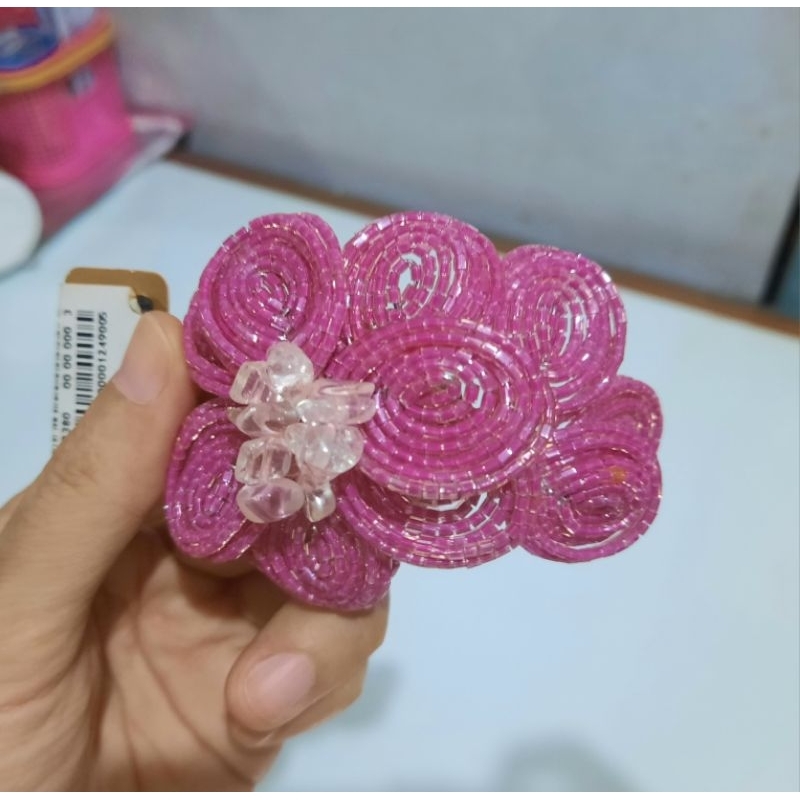 Bross hijab / pin hijab kepala wanita jilbab mukenah - hiasan payet Mote