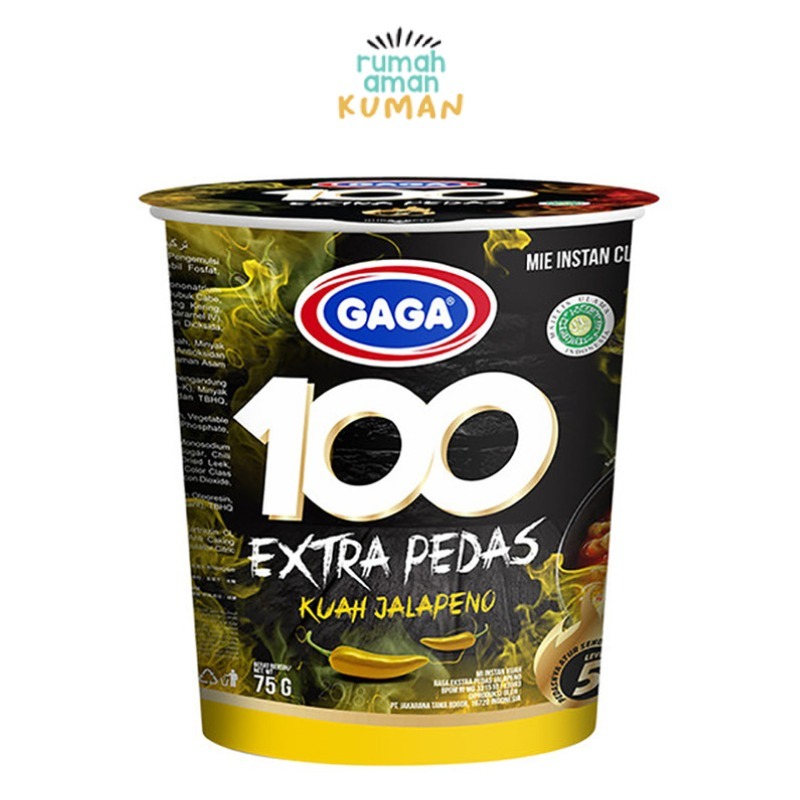 

GAGA 100 Cup Extra Pedas Kuah Jalapeno 75 gr