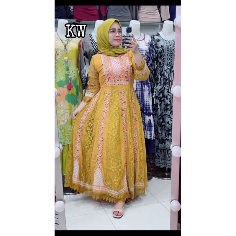 Gamis hindi broklat bordir
