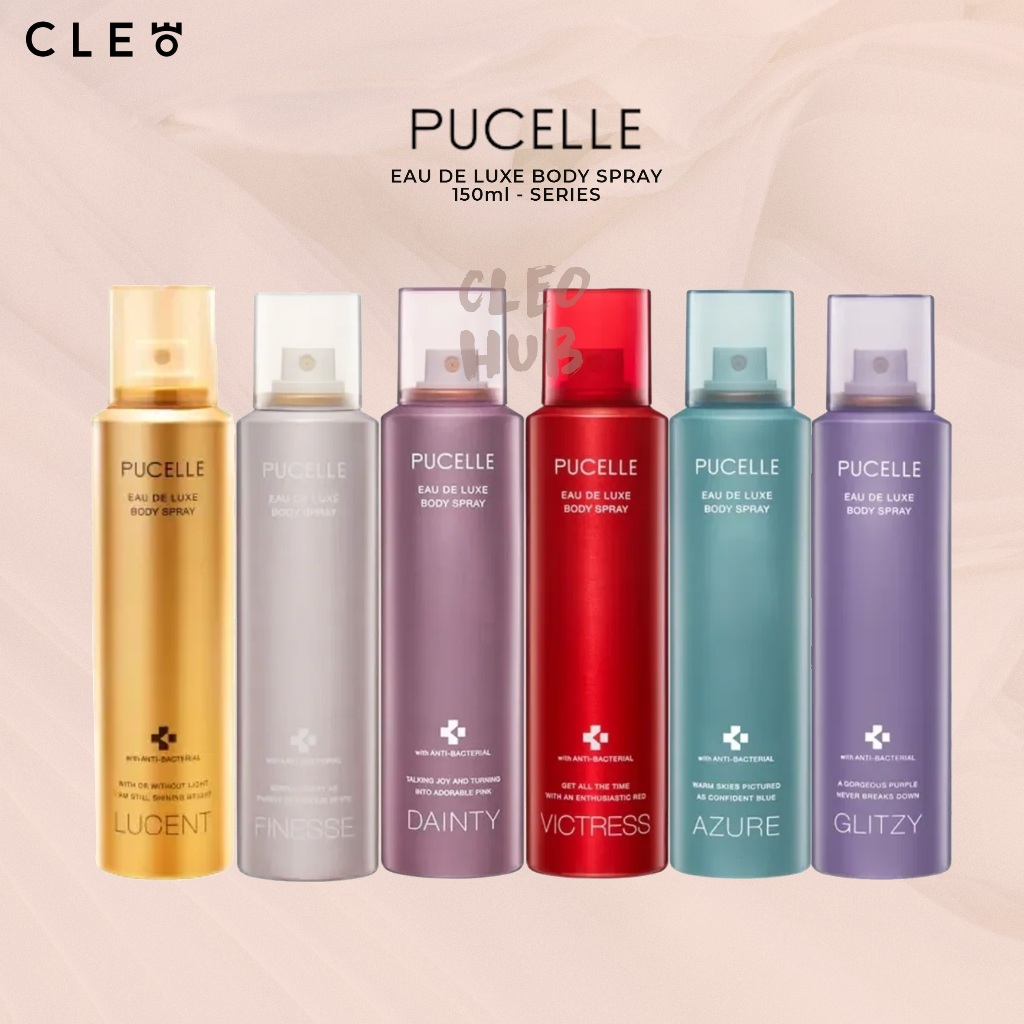 Pucelle Eau De Luxe Body Spray 150ml - 100% Original