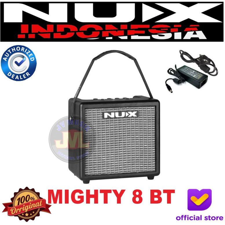 Nux Mighty 8BT Guitar Modeling Amplifier Gitar Nux Bluetooth Mighty 8 BT Ampli Gitar