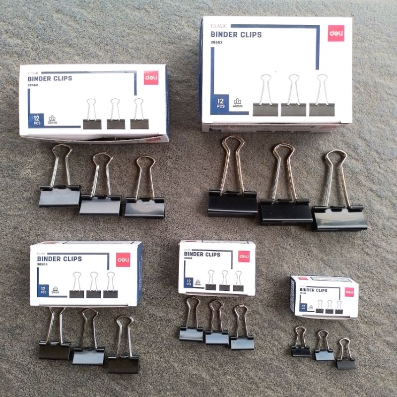 

Penjepit Kertas Binder Clip Deli NO.111-200 ( Pak 12 Pcs )