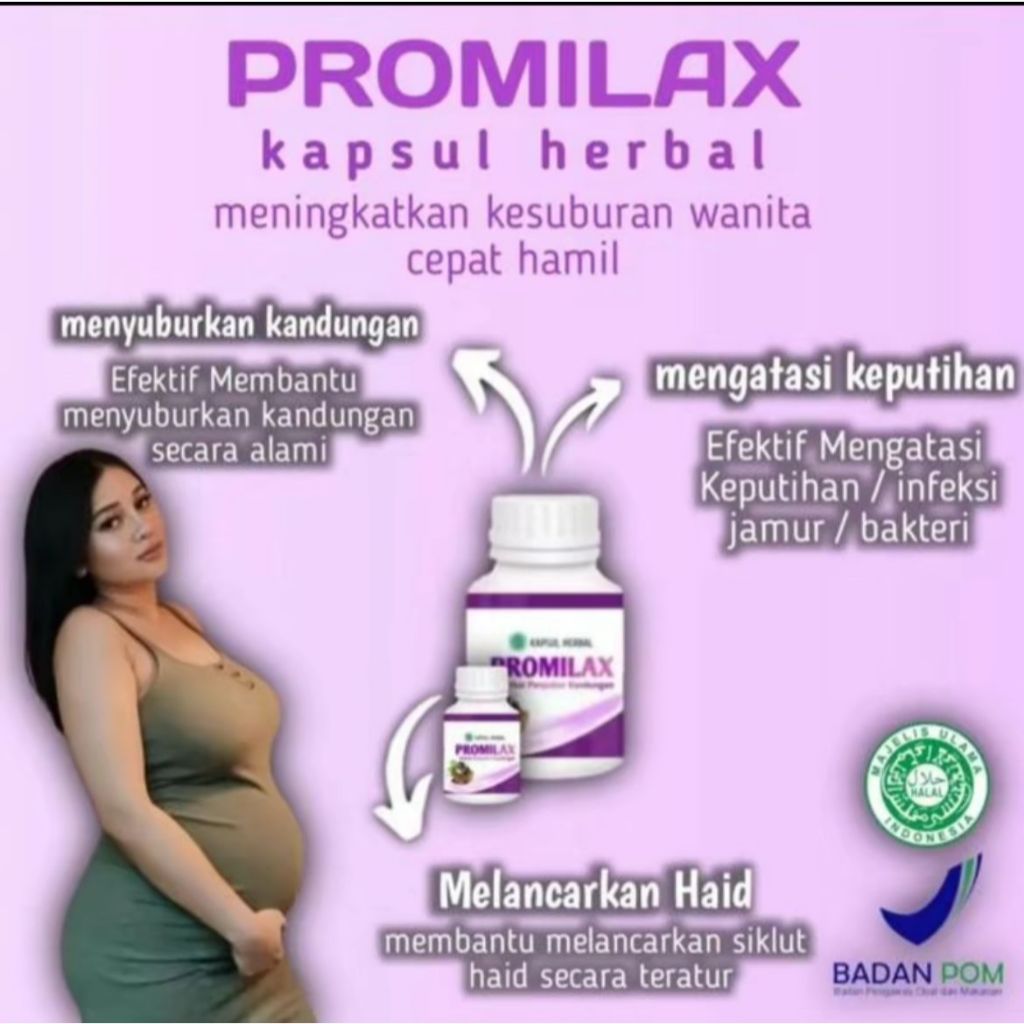 PROMILAX Promil Cepat Hamil Ampuh Suami Istri, Obat Penyubur Kandungan China, Promilax Program Hamil
