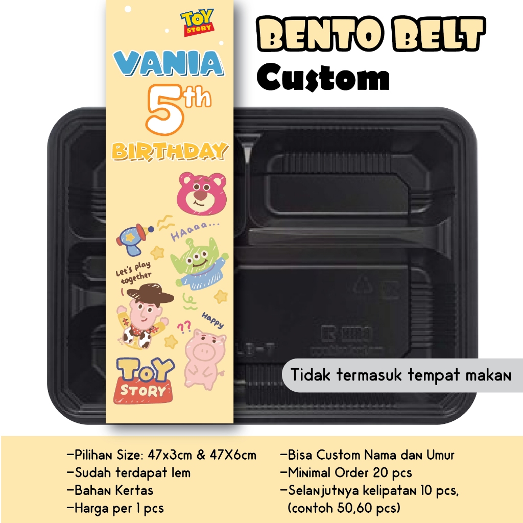 

BENTO BELT TOYS STORY WOODY BUZZ LIGHT YEAR CUSTOM NAMA UMUR GAMBAR PAPER BELT TOY STORY BIRU KUNING HIASAN UCAPAN KOTAK MAKAN DEKORASI BINGKISAN KERTAS LABEL STIKER PITA KERTAS SOUVENIR LOTSO PINK BEAR