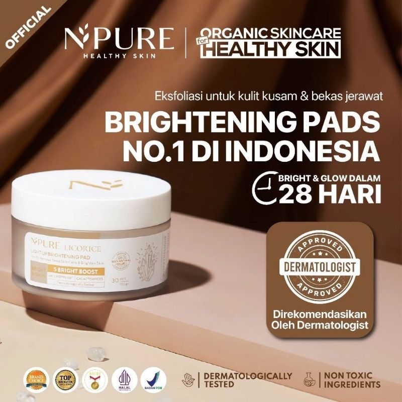 N'PURE - NPURE - N'Pure - npure - NPURE LICORICE LIGHT UP BRIGHTENING PAD - Licorice Clear Pad