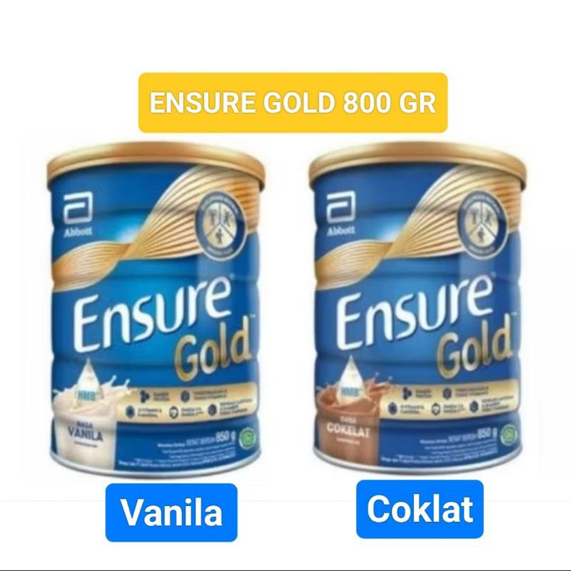 

ENSURE GOLD HMB VANILA COKELAT 800g.BELI 2 KALENG LEBIH MURAH