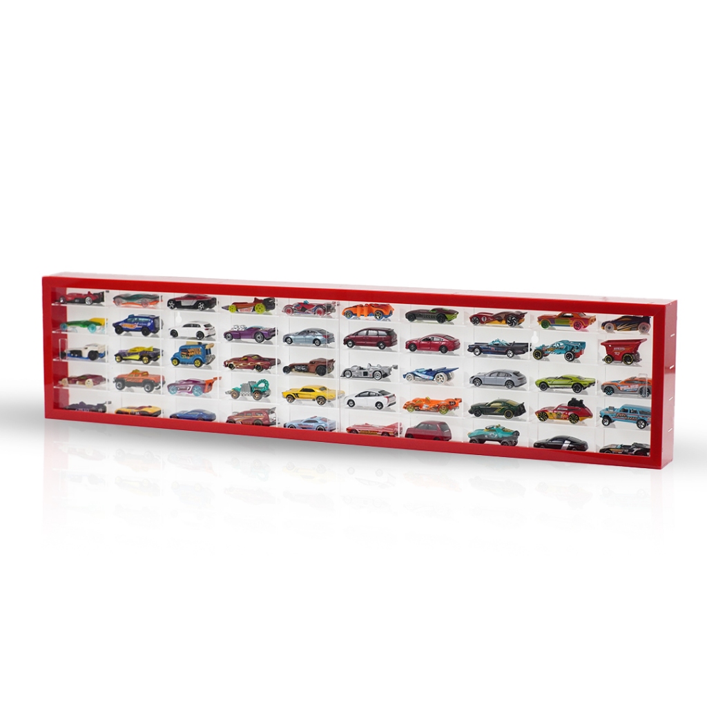 Rak Hotwheels Akrilik Isi 50 - Standard Landscape Edition Skala 1:64 No Header