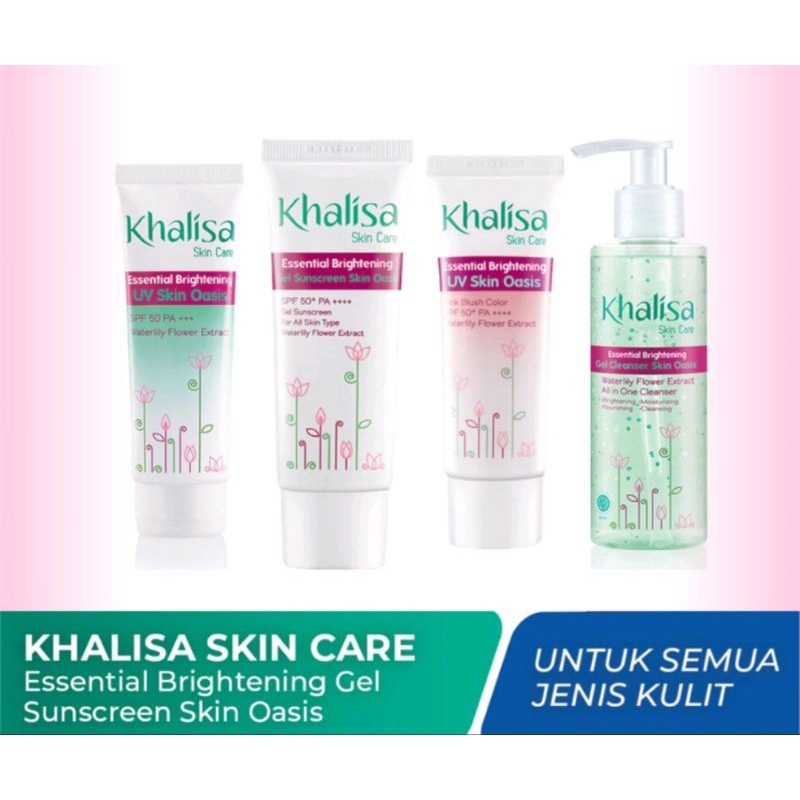 KHALISA SUNSCREEN & FACE WASH (SEMUA JENIS KULIT)