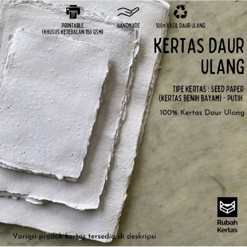 

Cetak Printing Satuan Di Kertas Daur Ulang Benih