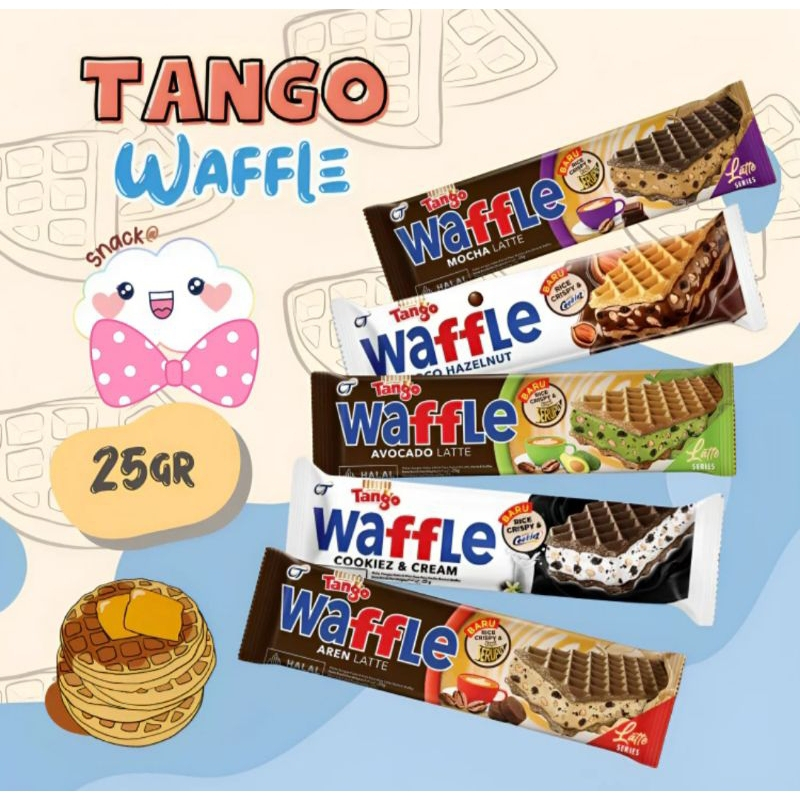 

PROMO 1BOX TANGO WAFFLE CHOCO HAZELNUT 1BOX ISI 12 PCS @25GR / WAFER TANGO