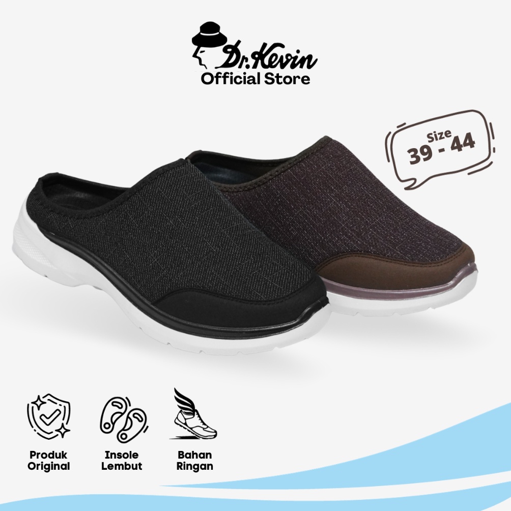 KODE I27D Dr Kevin Sepatu Sandal Bustong Pria Sport Mules Slip On 8792