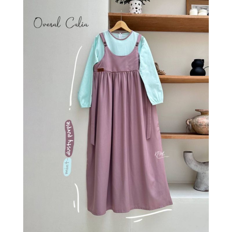 Gamis anak Calia overall by KFM.KIDS