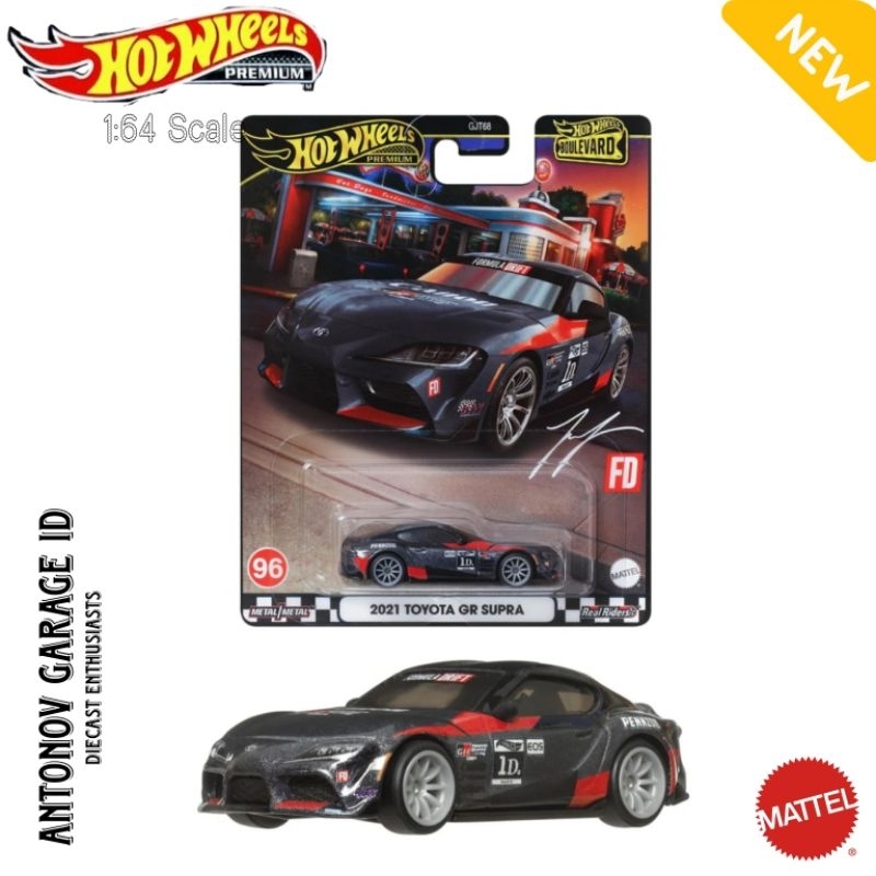 Hot Wheels Premium 20 Toyota GR Supra Black Boulevard