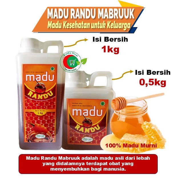 

Madu Randu Mabruuk 0.5kg, Madu Untuk Keluarga