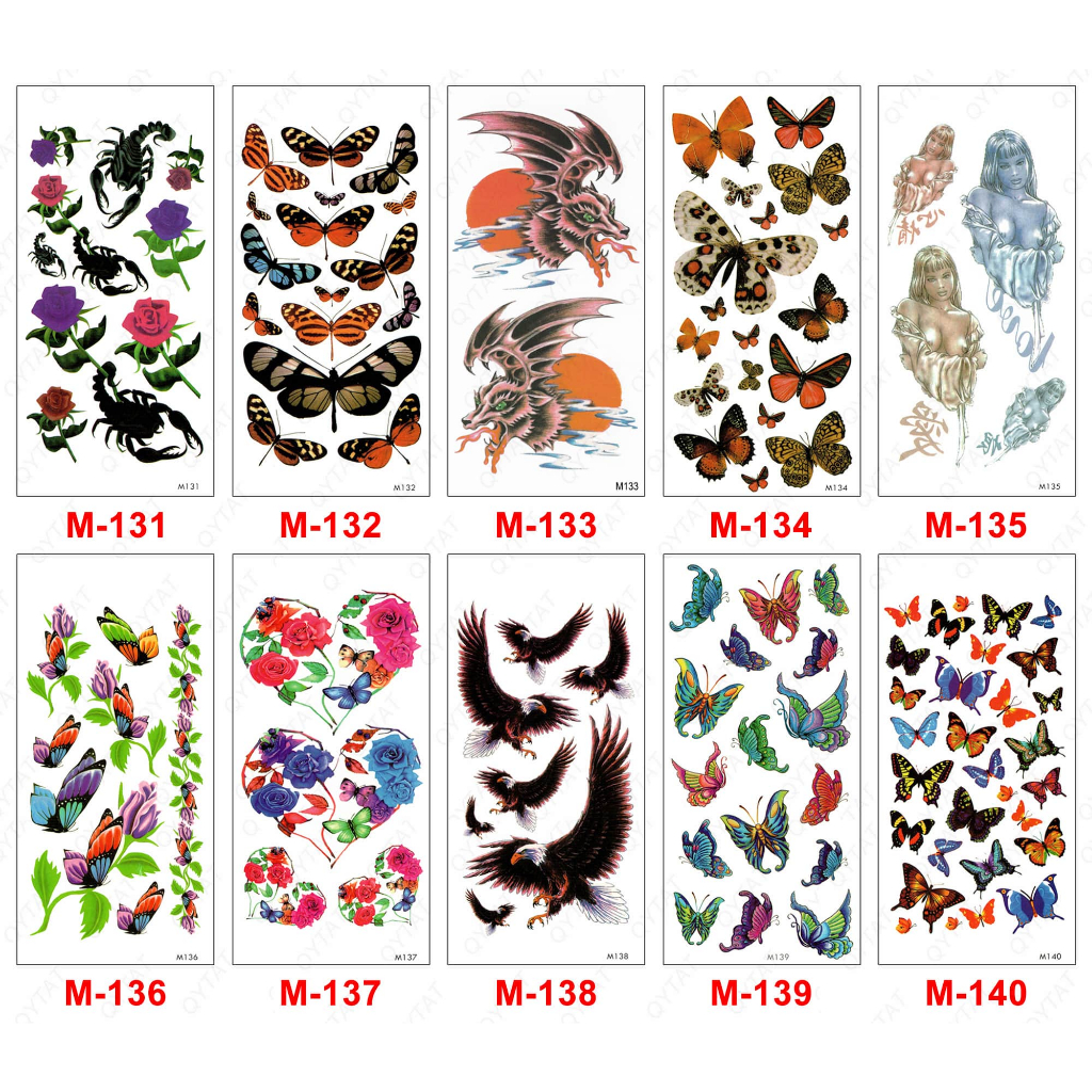 [ Wu TS ] TEMPORARY TATTOO -- M 131-140