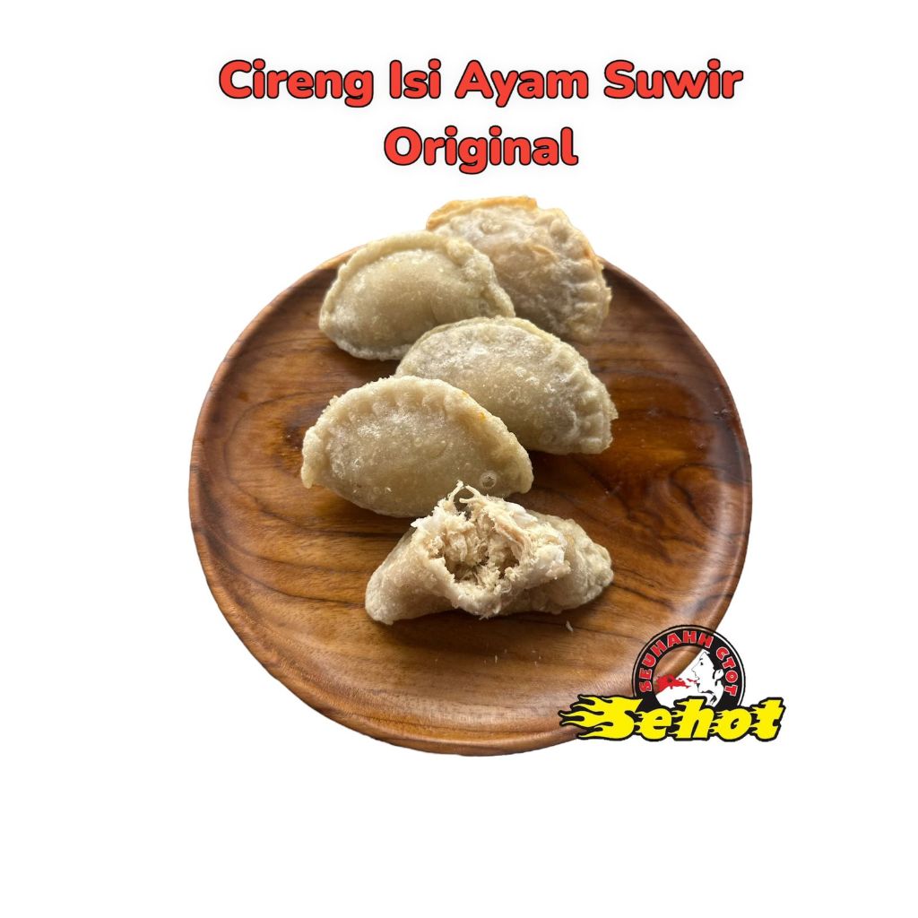 

Cireng Isi Ayam Suwir Original Ukuran Sedang 1 pack isi 5 Pcs (vakum)
