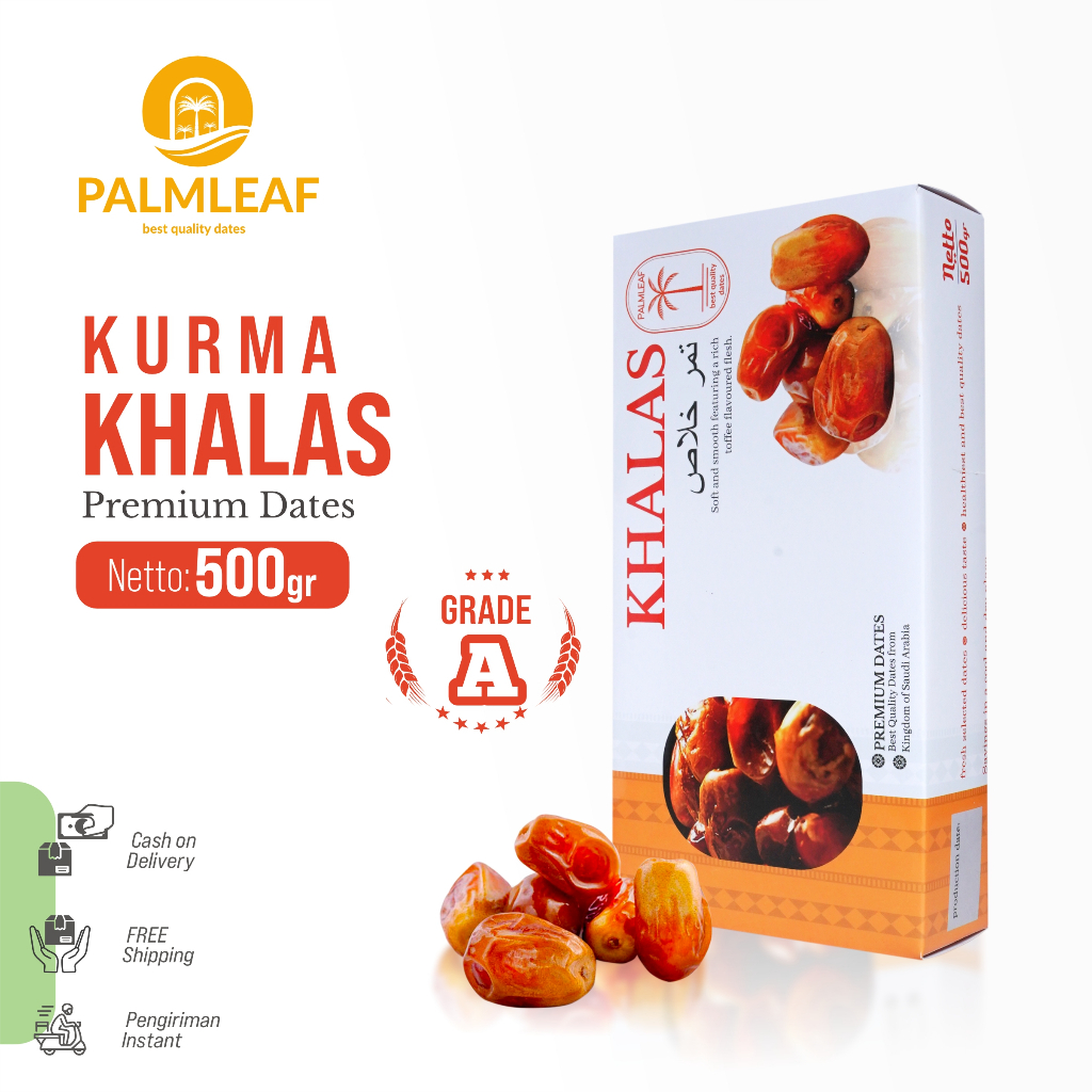 

Palm Leaf Kurma Khalas Manis Legit Premium Palm Leaf Grade A Original High Quality
