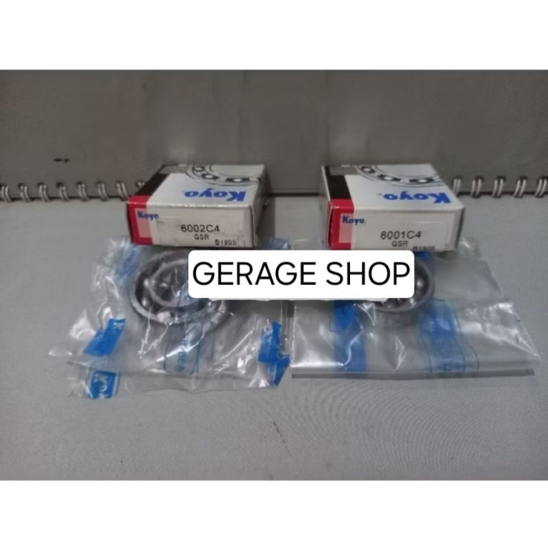 Bearing High Speed 6001 C4 + 6002 C4 Koyo Set Noken As Beat Karbu Original Japan