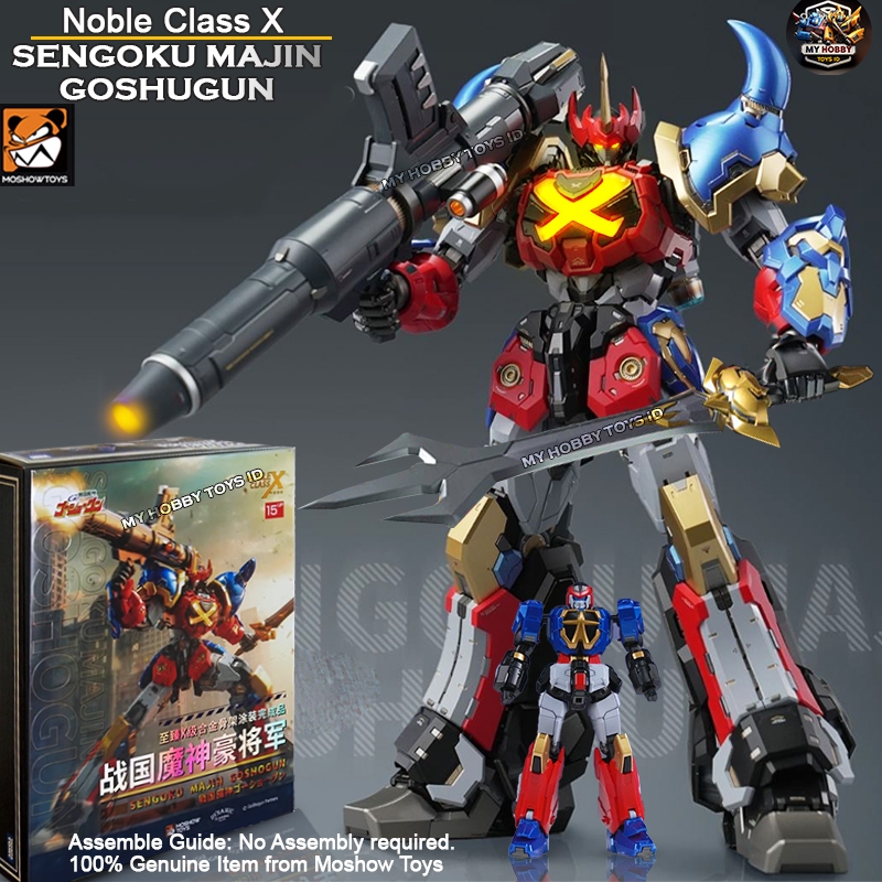ORI Moshow Toys Action Figure Super Robot Anime Gundam SENGOKU MAJIN GOSHOGUN Metal Build Effect LED
