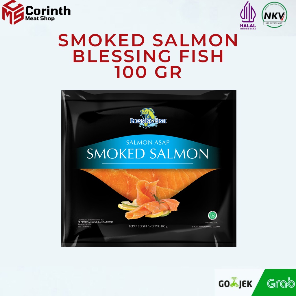 

SALMON ASAP - SMOKED SALMON BLESSING FISH 100 GRAM - HALAL - PREMIUM