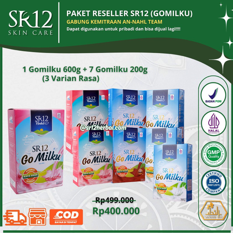 

PAKET RESELLER (GOMILKU SR12) | Tidak dapat menggunakan voucher 20%