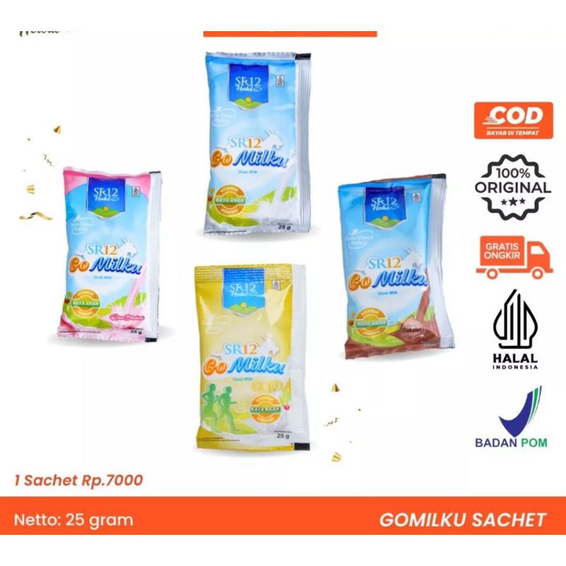 

gomilku sachet sr12 ecer susu kambing etawa premium