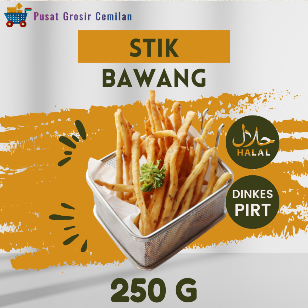 

Stik Bawang Stick Bawang Gurih Renyah 1/4 KG / 250g