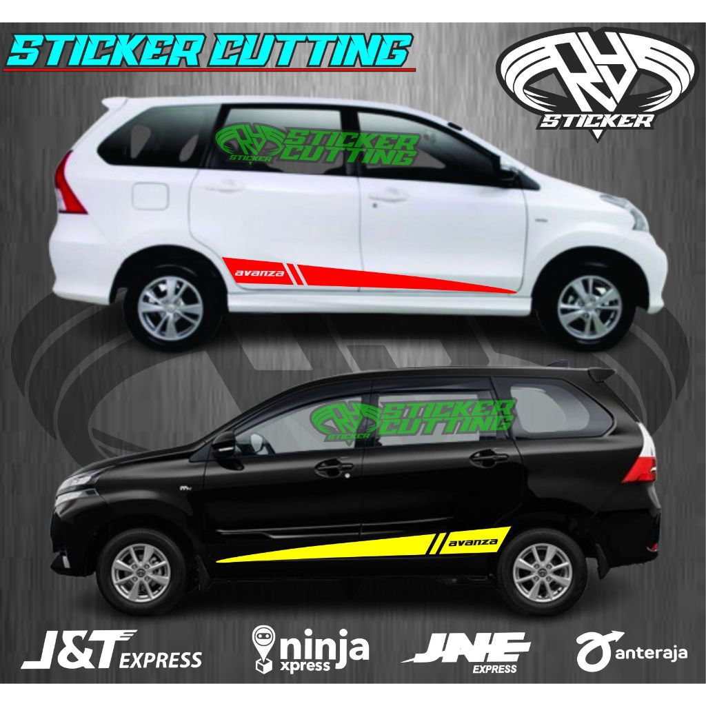 PROMO STIKER MOBIL Avanza Cuting Pintu Bawah Avanza semua Mobil Custom