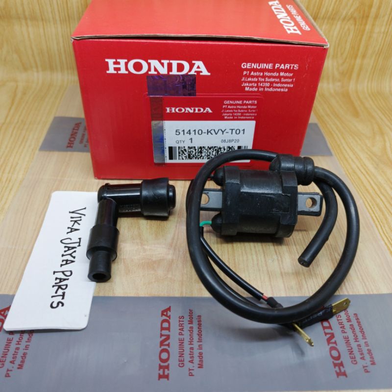 KOIL KUIL PLUS TUTUP BUSI CANGKLONG KVY/KVB HONDA BEAT VARIO SPACY SCOOPY KARBU ORI