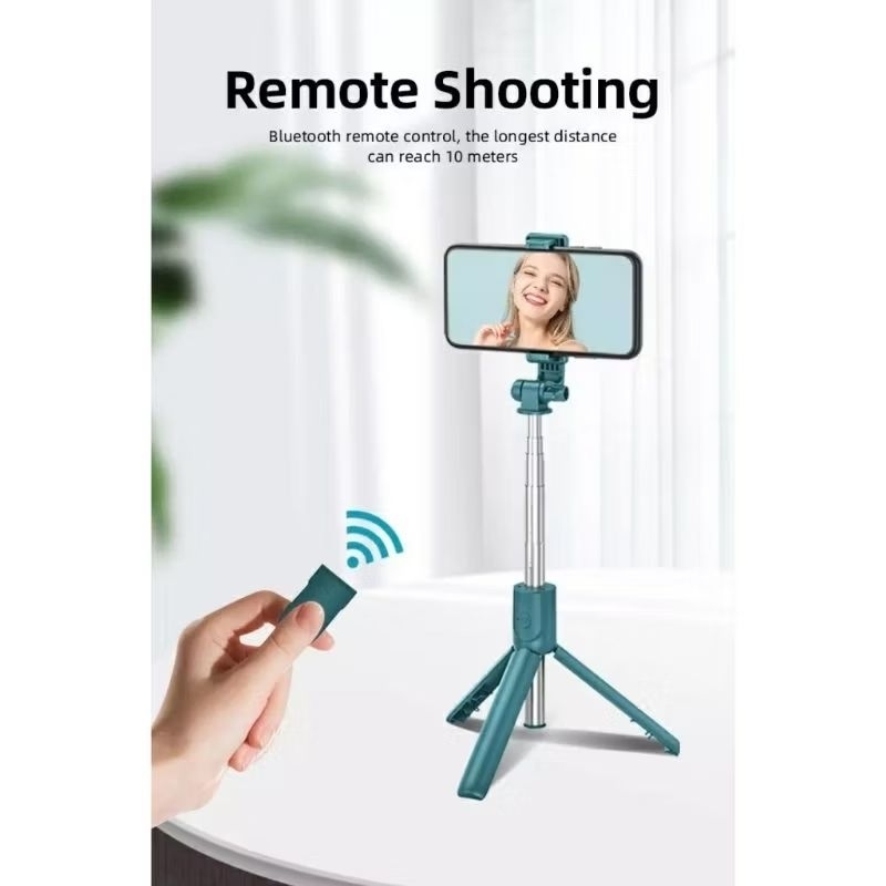Tongsis Tripod 3in1 Remote Selfie Bluetooth R1 - Tongsis Bluetooth