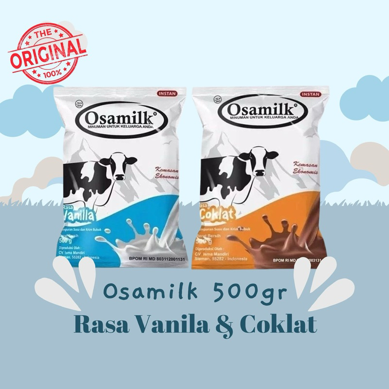 

Osamilk 500gr susu penggemuk badan rasa coklat vanila
