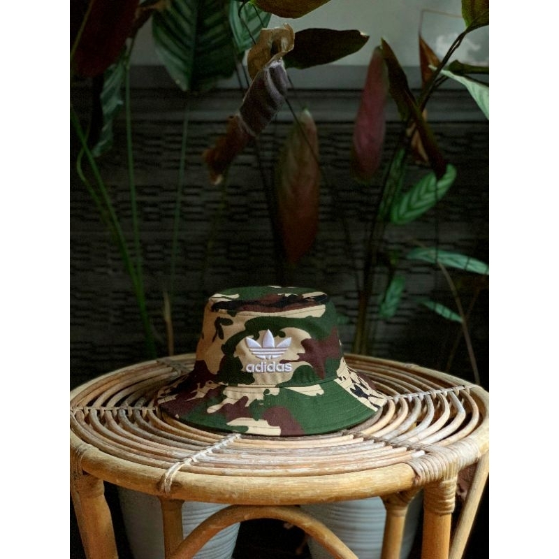 Adidas Originals Trefoil Camouflage Bucket Hat #IU0042