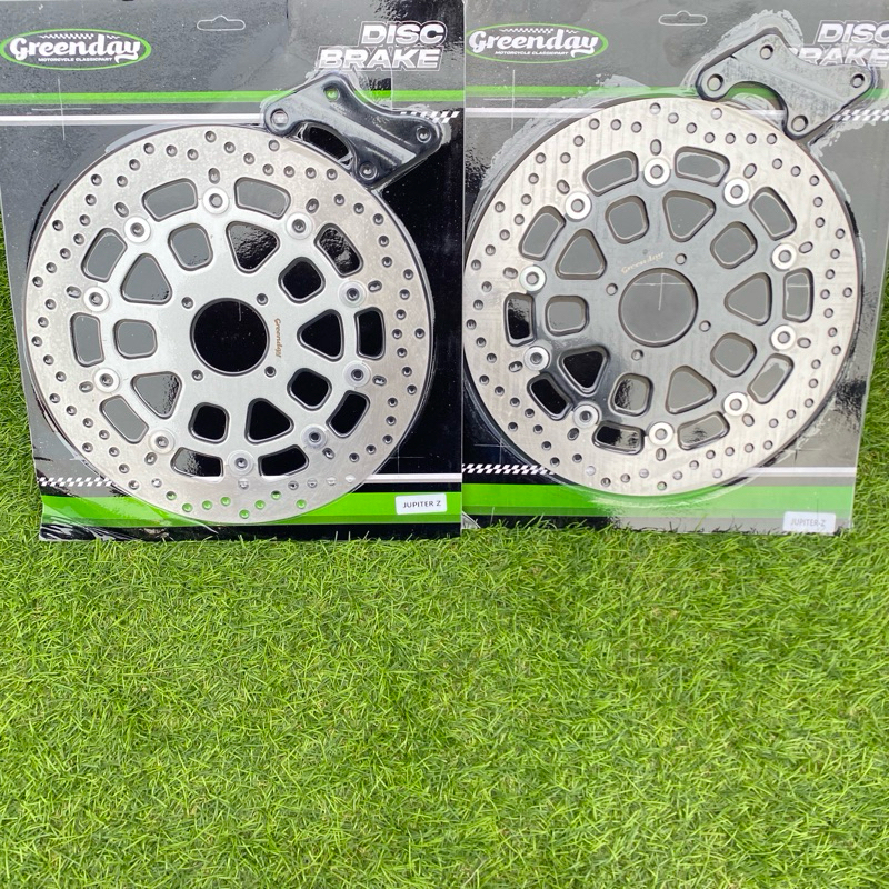 Piringan cakram / Disc brake Ducati Evo Silver dan Hitam baut 4 disc 300mm Greenday