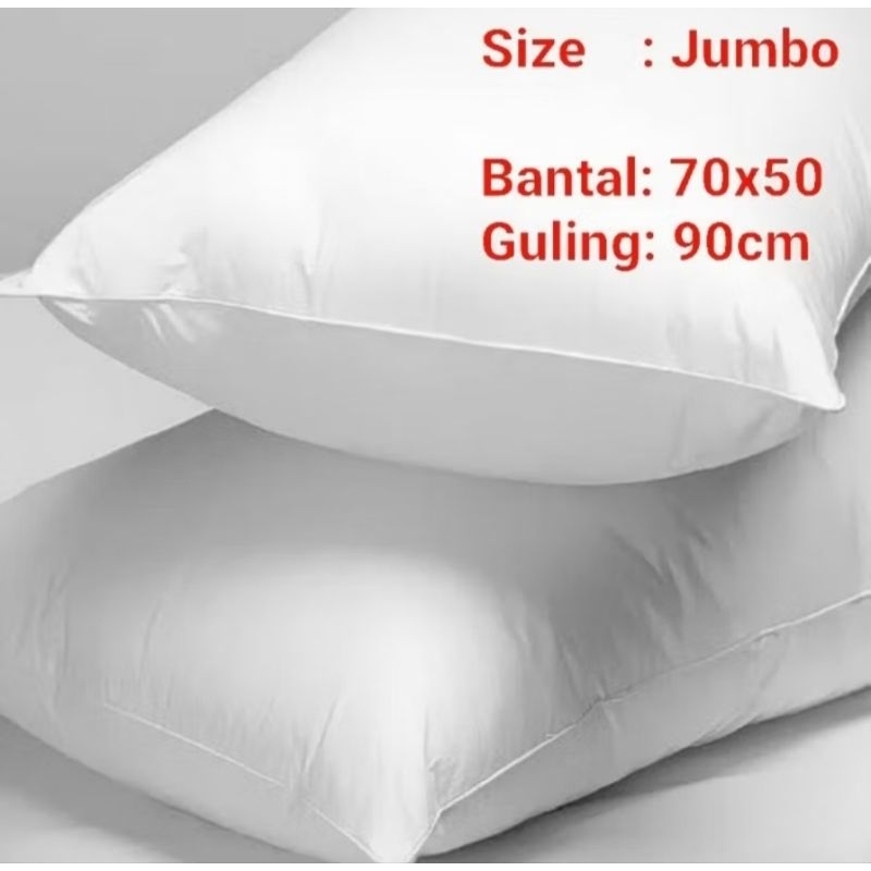 SRstore DREAMY bantal guling hotel / bantal guling silikon premium 70×50 Jumbo Pillow