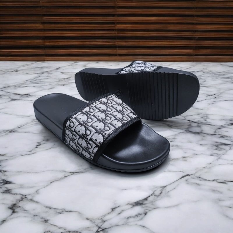 Sendal Slip On Pria Dior Import 100% Grade Original Size 40-44