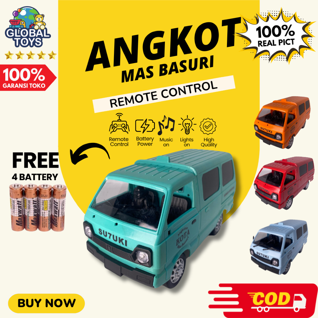 Mainan Remot Angkot Mas Basuri Global Toys