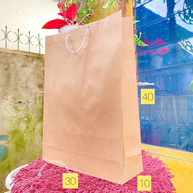 

Paket hemat 1 lusin (12 tas) paperbag coklat jumbo 40cm