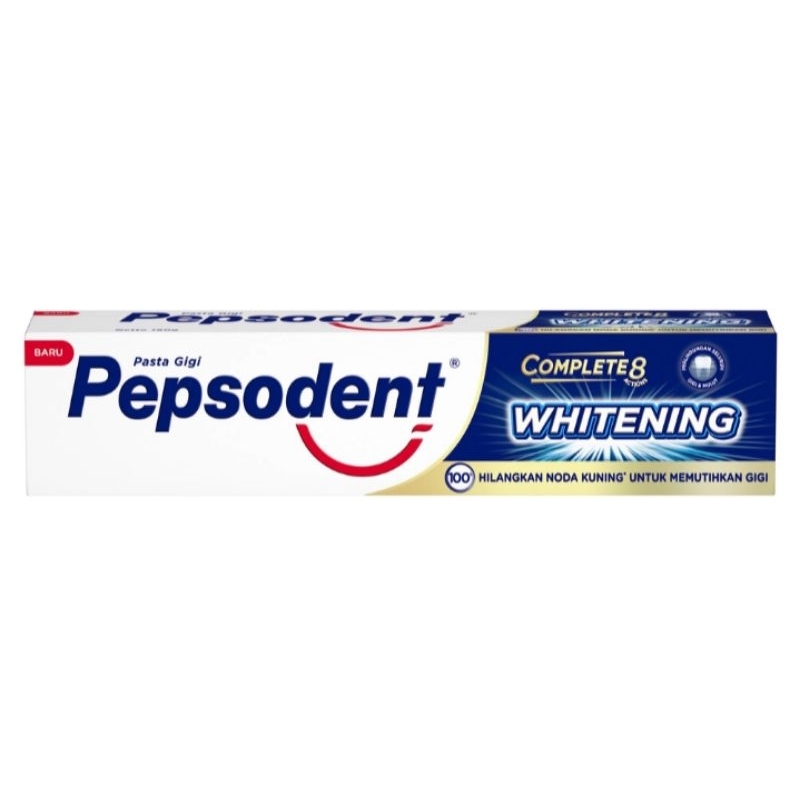 pepsodent complete 8 pasta gigi whitening 190 gram