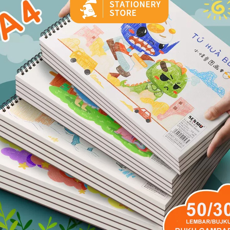 

Super Belanja Buku Gambar A4 Vertikal Jilid Spiral 5 3 lembar Dapat Dibalik 36 DerajatRabbit Stationery