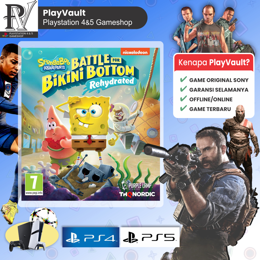 SpongeBob SquarePants Battle for Bikini Bottom - Rehydrated PS4 PS5