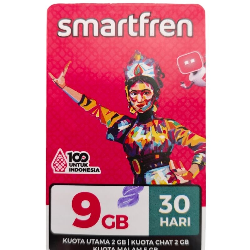 Voucher Smartfren 9GB 30 Hari