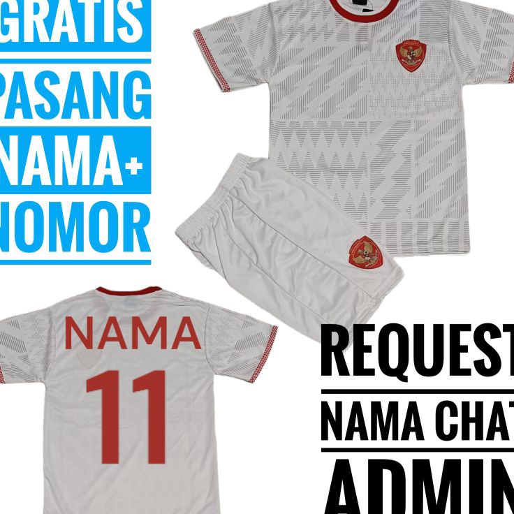 Produk Keren  Jersey TIMNAS INDONESIA AWAYsetelan Jersey FRENDLY MATCH INDONESIA VS PORTUGALSETELAN 
