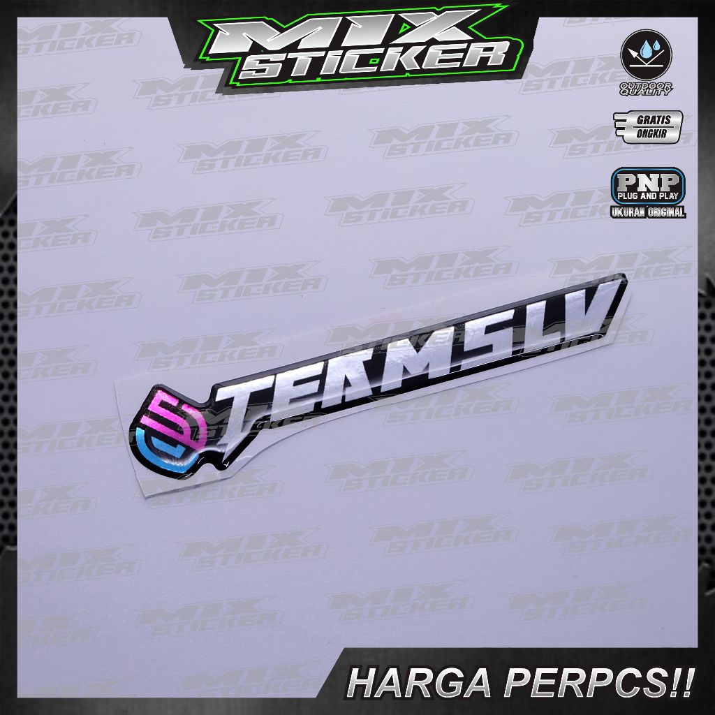 emblem teamslv / sticker teamslv / emblem teamslv / stiker timbul teamslv / stiker logo teamslv