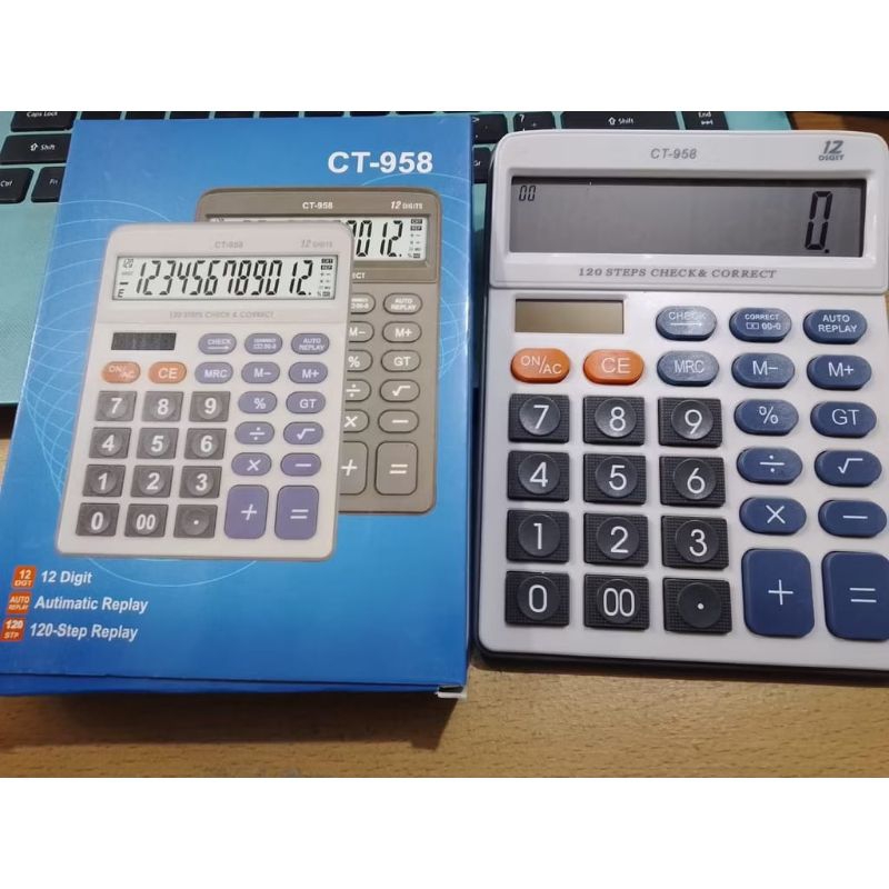 

KALKULATOR DAGANG CALCULATOR CT 958 12digit
