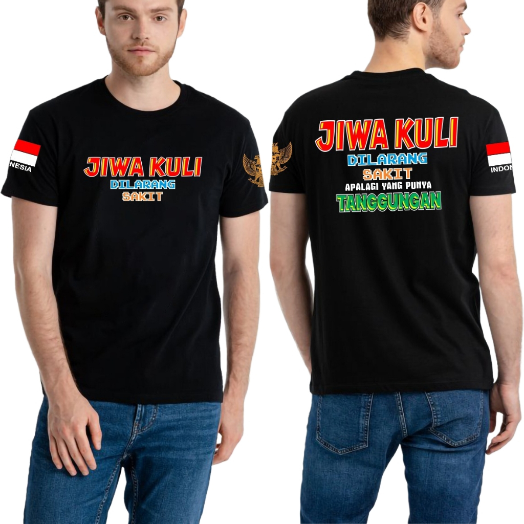 kaos distro jiwa kuli / baju atasan pria