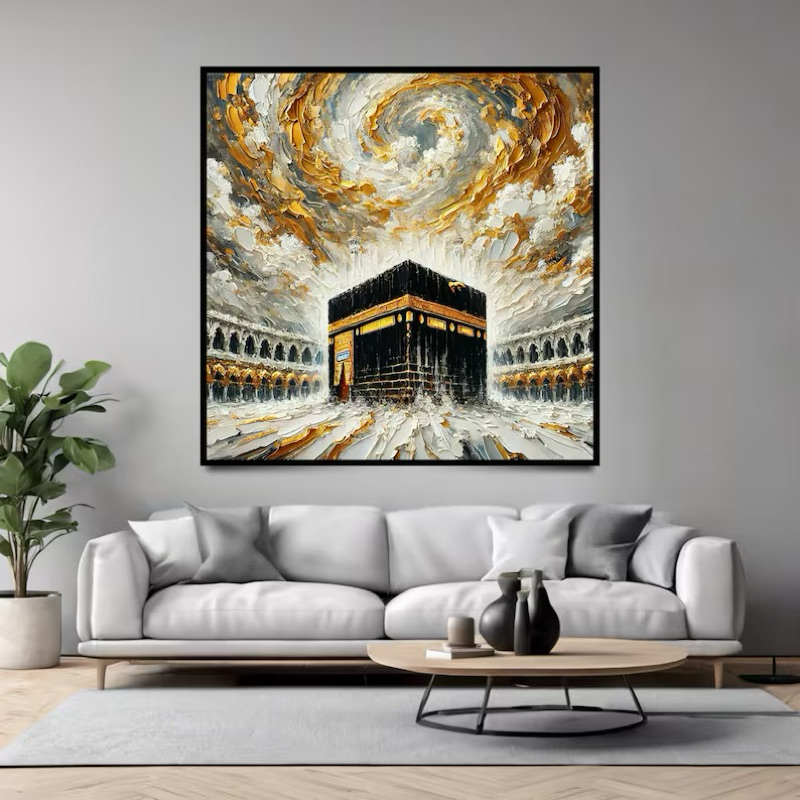 LUKISAN KABAH ESTETIK HIASAN DINDING RUANG TAMU