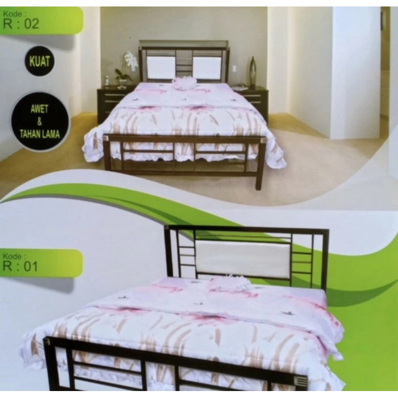 ranjang besi 90x200