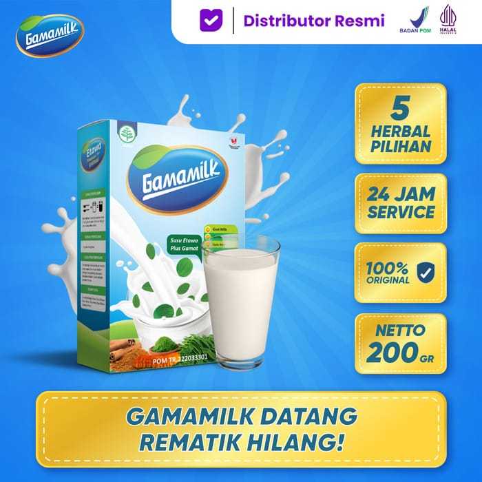 

PROMO MENARIK!!! GAMAMILK - Susu Etawa Plus Gamat Membantu meredakan Nyeri Sendi, Nyeri Lutut