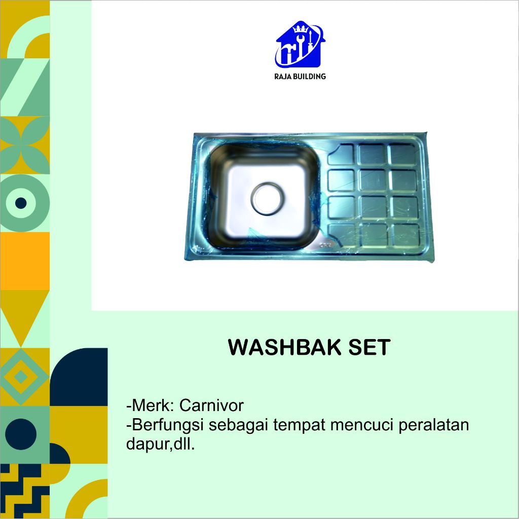Washbak Set Carnivor / Washbak cuci piring/Tempat Cuci Piring/Cuci Piring