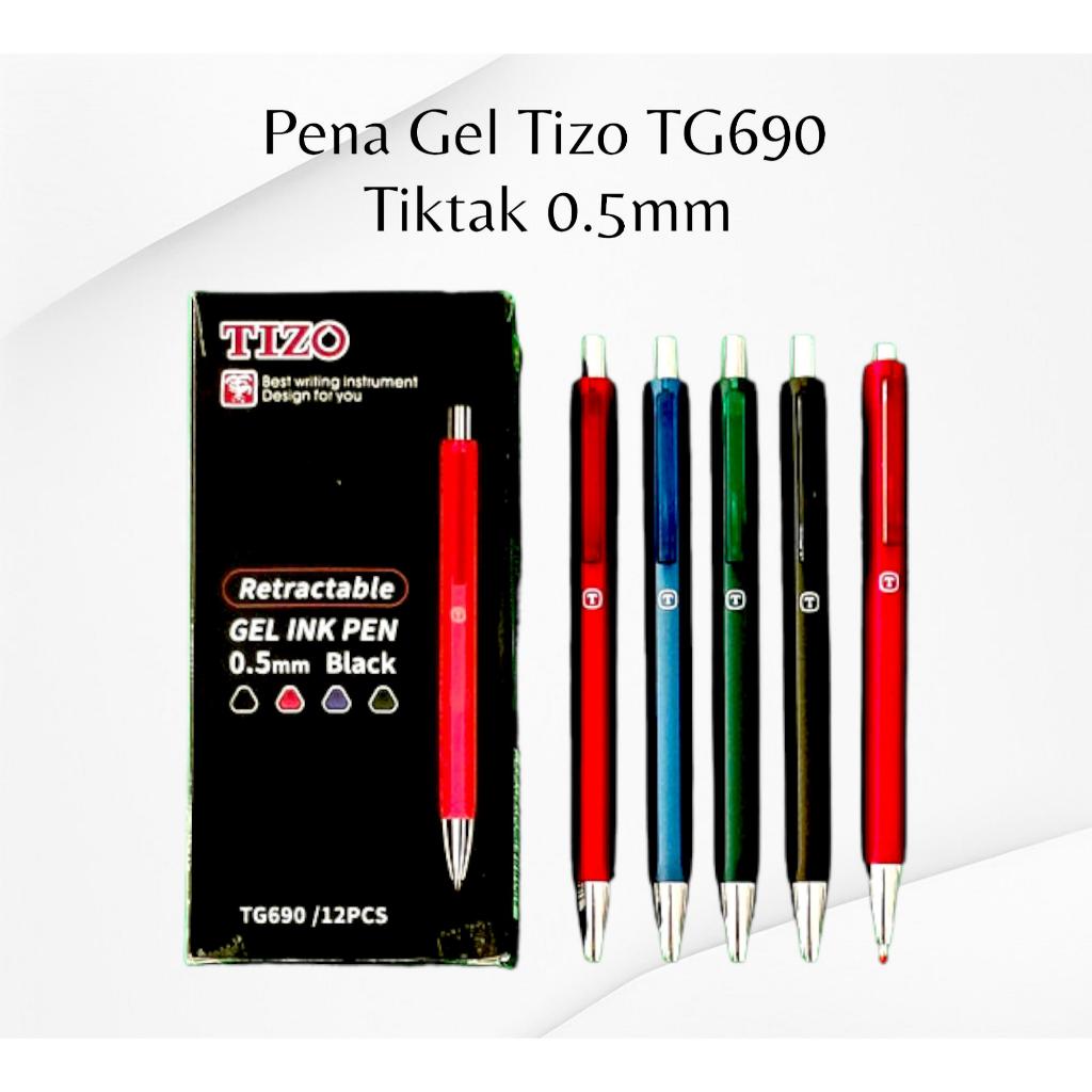 

Pena Gel TIZO / Bolpoin TG-690 Tinta Hitam 0.5 mm / Pena Tanda Tangan